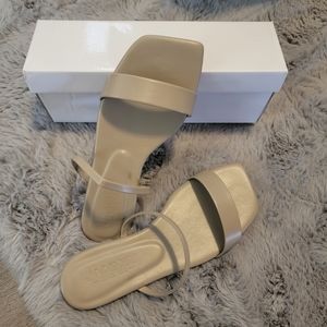 Shein Slip-on Khaki Sandels Size 7.5 US